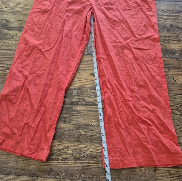 Toad & Co W's Taj Hemp Wide Leg Pants Coral Size XL - Picture 8 of 10